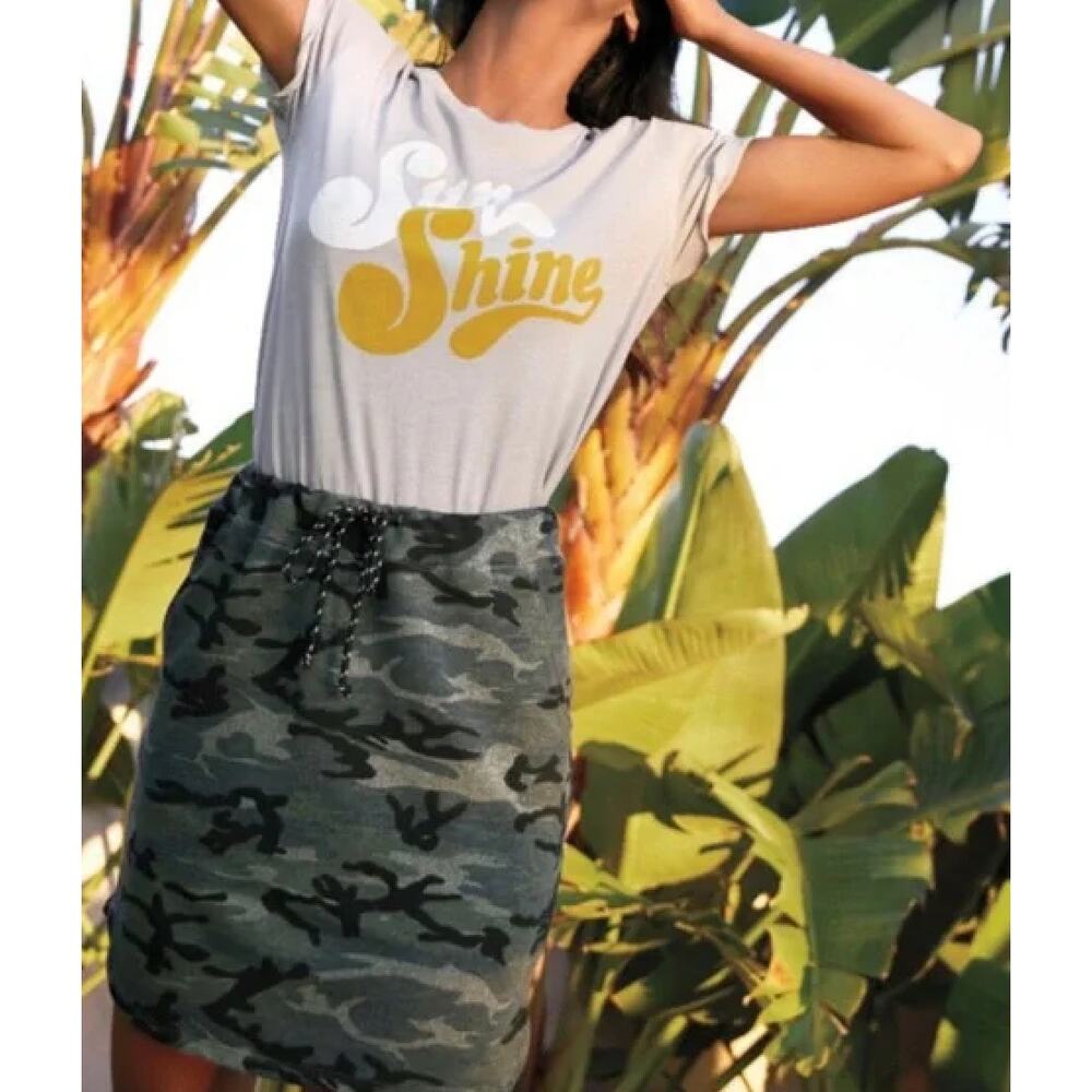 Anthropologie Sundry Camo Saturday Skirt Size 1 Small